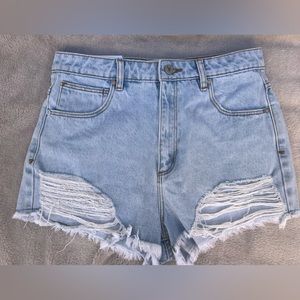 Abrand high waisted denim shorts new with tags size 30 (or size 12)